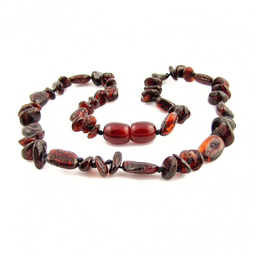 Wild Sun Barnsteen Ketting Baby / Peuter - 32 cm – Mix - Cherry