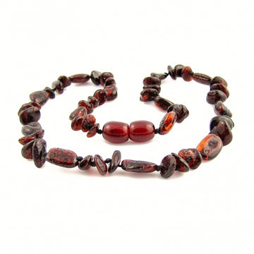 Wild Sun Barnsteen Ketting Baby / Peuter - 32 cm – Mix - Cherry
