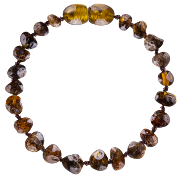 Wild Sun Barnsteen Armband Kind - 16,5 cm - Dark Green