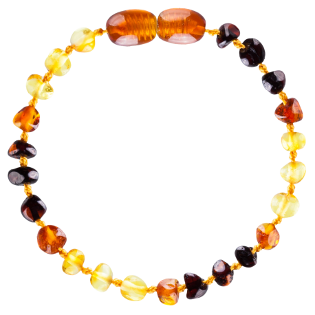 Wild Sun Barnsteen Armband Kind - 16,5 cm - Rainbow